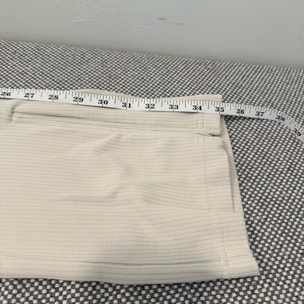Lululemon Ribbed Softstreme Zip-Leg High-Rise Cropped Pants 25" Bone size 10 - Picture 12 of 12